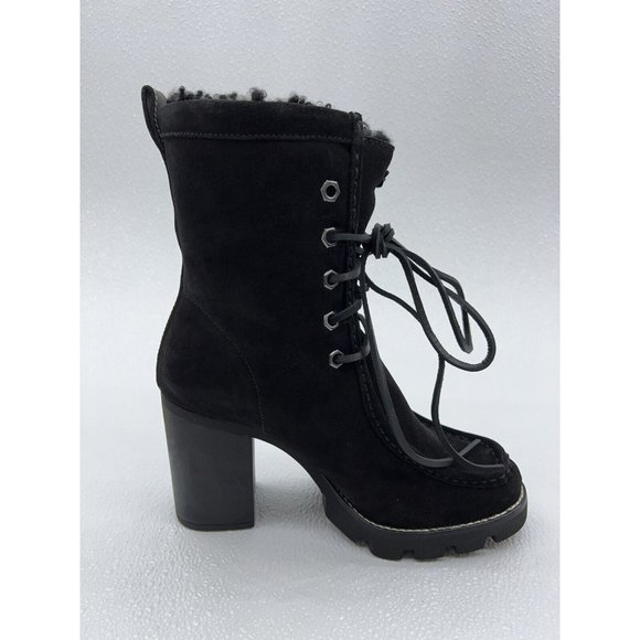 $300 Polo Ralph Lauren Black Fashion Booties Suede Ankle Boots Women's Various - Picture 6 of 12